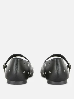 Mary Janes Mit Nieten Damen Flache Schuhe