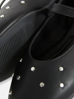 Mary Janes Mit Nieten Damen Flache Schuhe