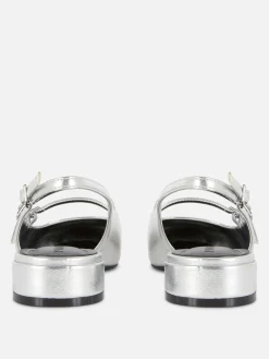 Mary Janes Mit Slingback Und Doppeltem Riemchen Damen Flache Schuhe