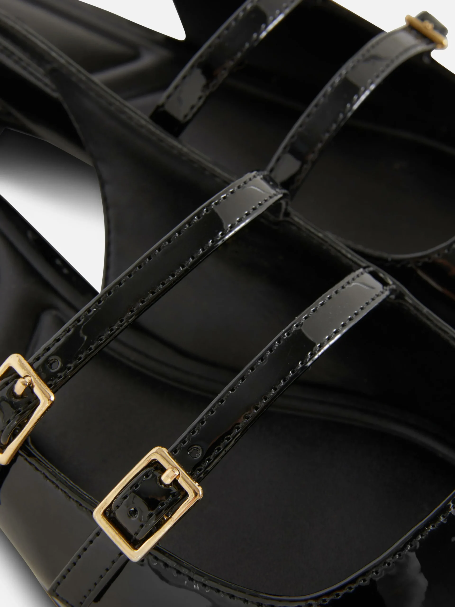 Hot Mary Janes Mit Slingback Und Doppeltem Riemchen Damen Gothic-Kleidung|Flache Schuhe