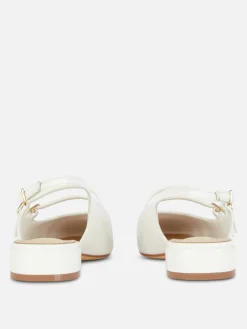 Hot Mary Janes Mit Slingback Und Doppeltem Riemchen Damen Flache Schuhe