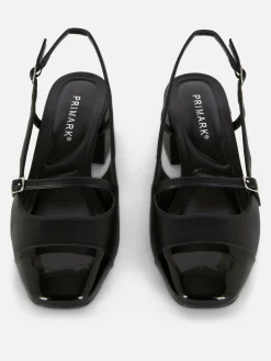 Online Mary-Jane-Slingbacks Mit Blockabsatz Damen Heels