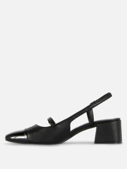 Online Mary-Jane-Slingbacks Mit Blockabsatz Damen Heels