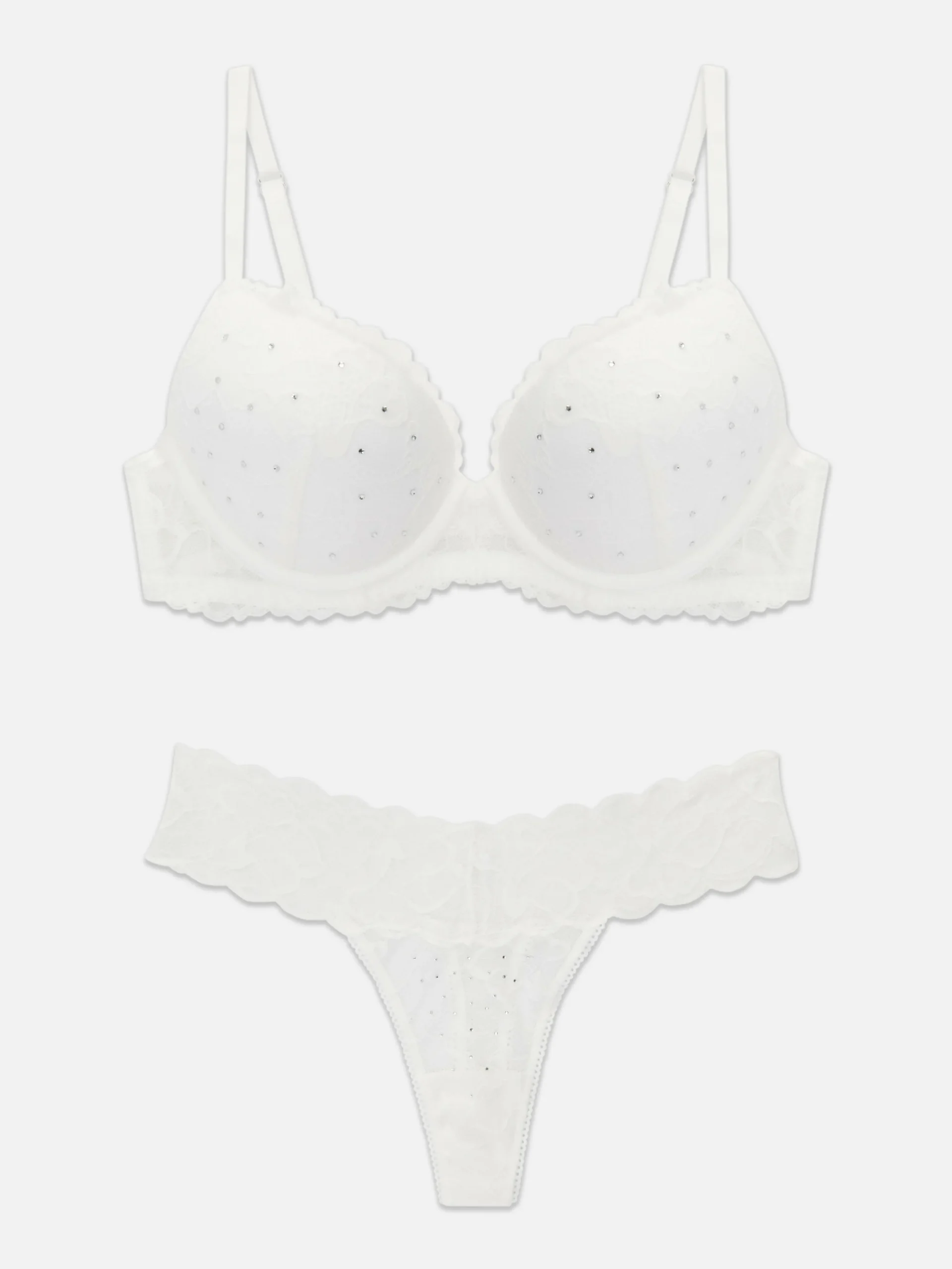 Discount Maximizer-BH Und Tanga Mit Strasssteinen Und Spitze Damen Dessous-Sets