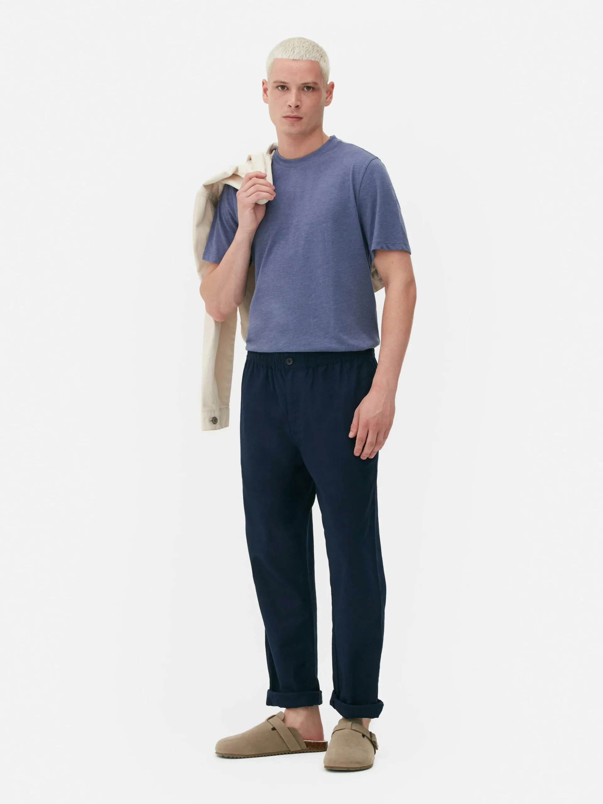 New Meliertes Regular-Fit T-Shirt Herren Tops Und T-Shirts