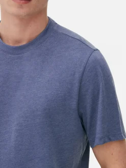 New Meliertes Regular-Fit T-Shirt Herren Tops Und T-Shirts