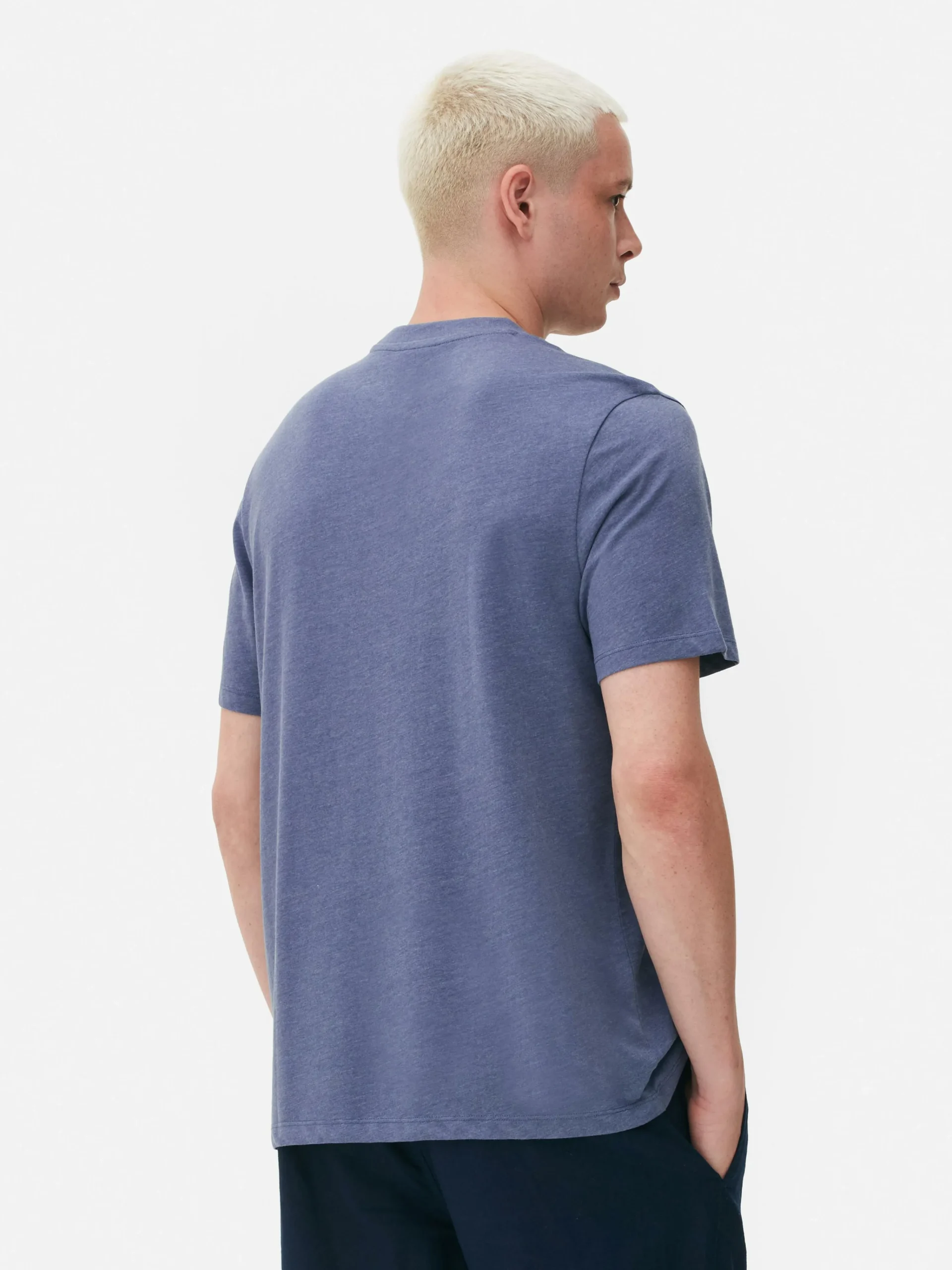 New Meliertes Regular-Fit T-Shirt Herren Tops Und T-Shirts