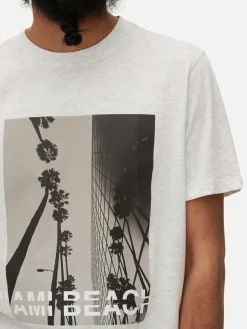 Discount „Miami Beach“ T-Shirt Herren Tops Und T-Shirts