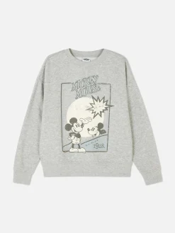 Best „Micky Maus“ Sweatshirt Mit Skizzen-Print Damen Hoodies Und Sweatshirts