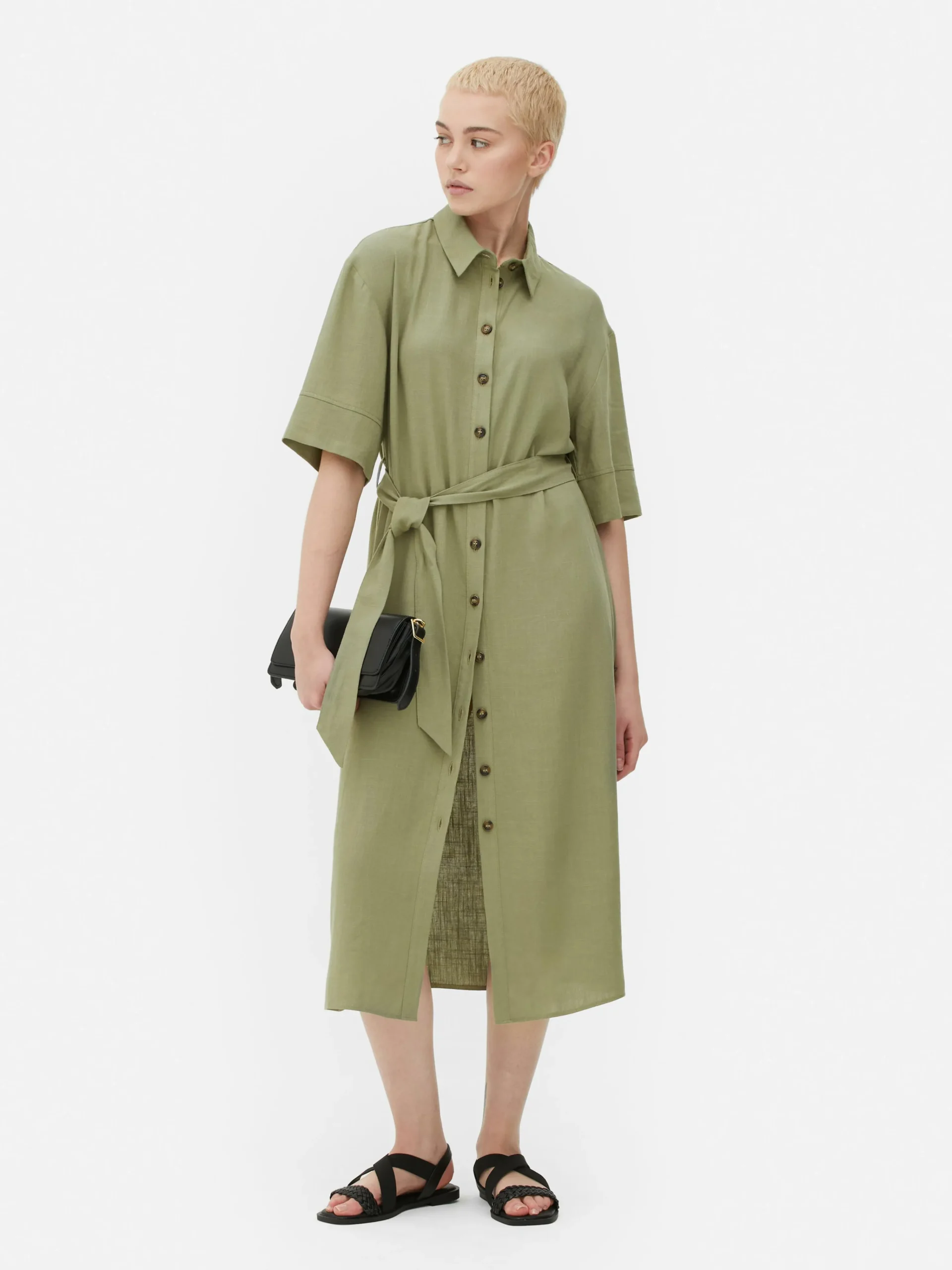 Online Midi-Blusenkleid Damen Kleider