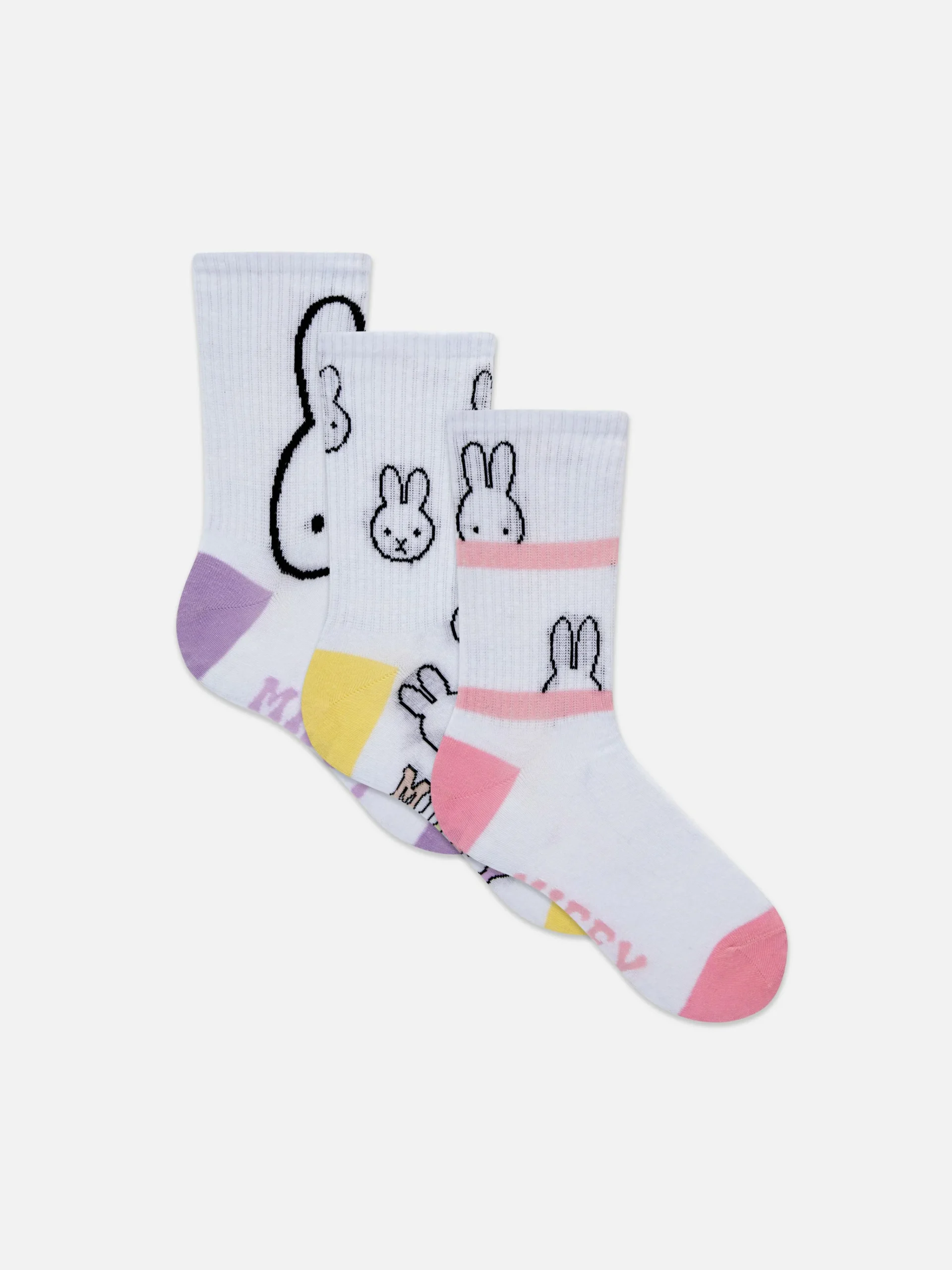 Best „Miffy“ Crew-Socken, 3er-Pack Damen Socken