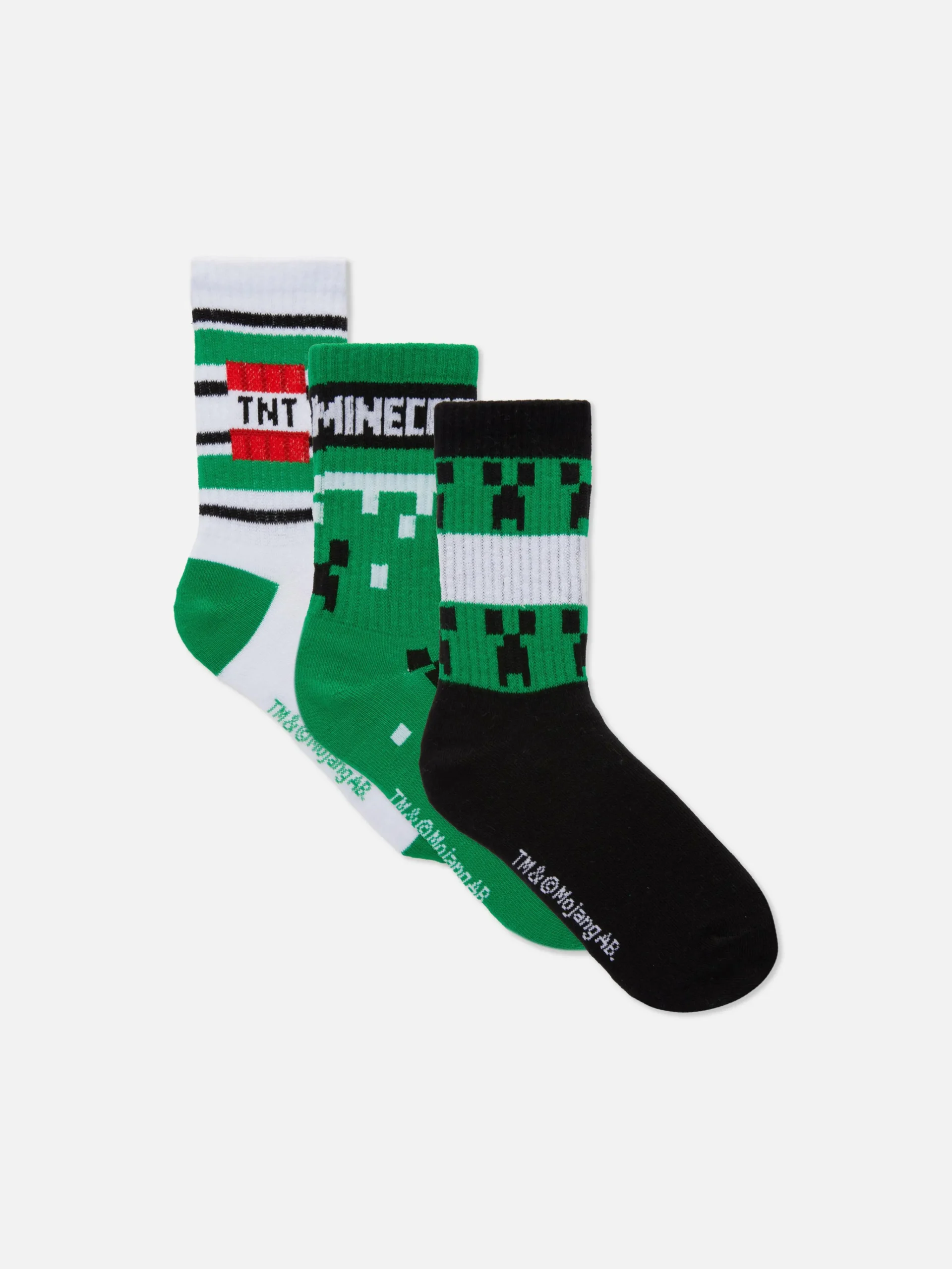 New „Minecraft“ Söckchen, 3er-Pack Kinder Socken