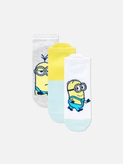 New „Minions“ Sneakersocken, 3er-Pack Damen Socken
