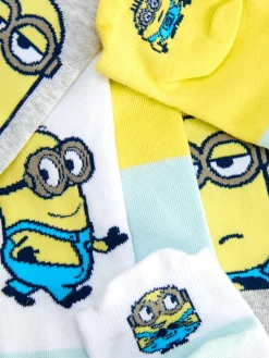 New „Minions“ Sneakersocken, 3er-Pack Damen Socken