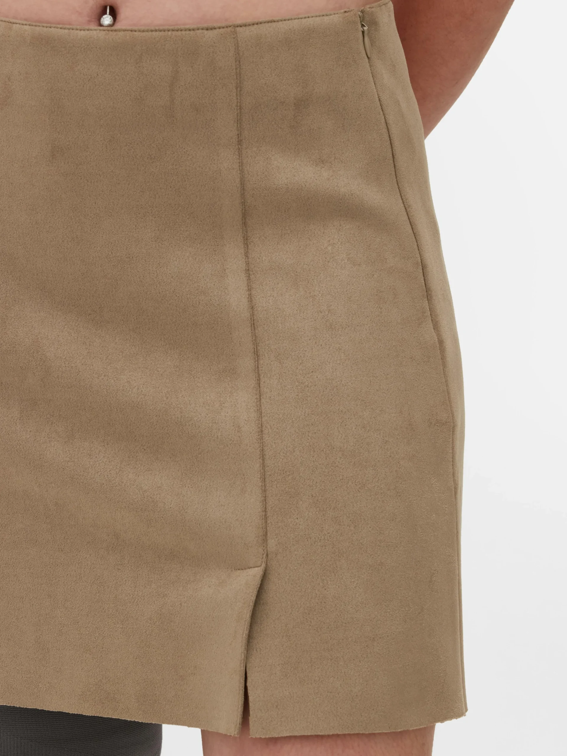 Best Minirock Aus Wildlederimitat Damen Röcke