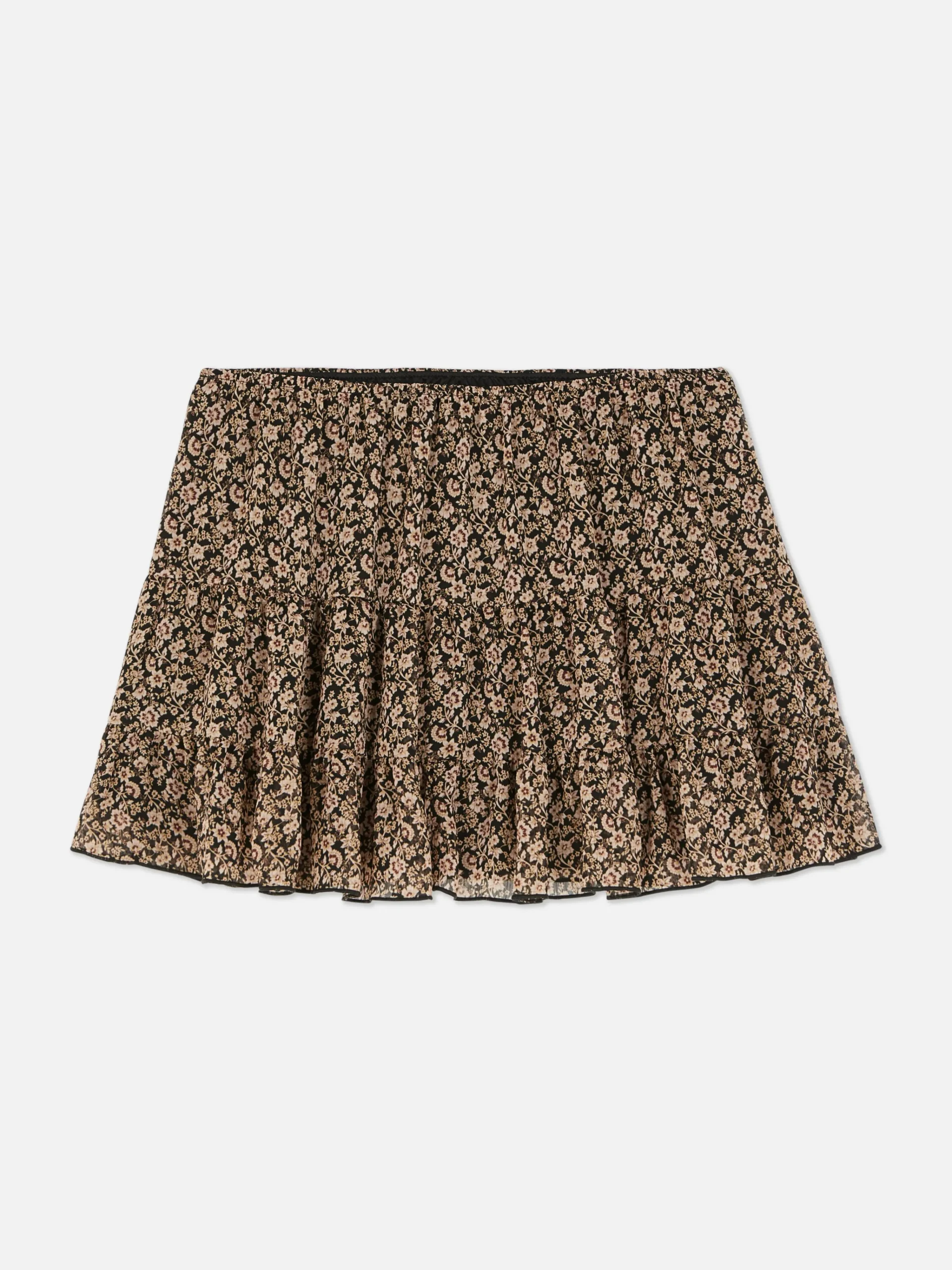 Clearance Minirock Mit Chiffonlagen Damen Röcke