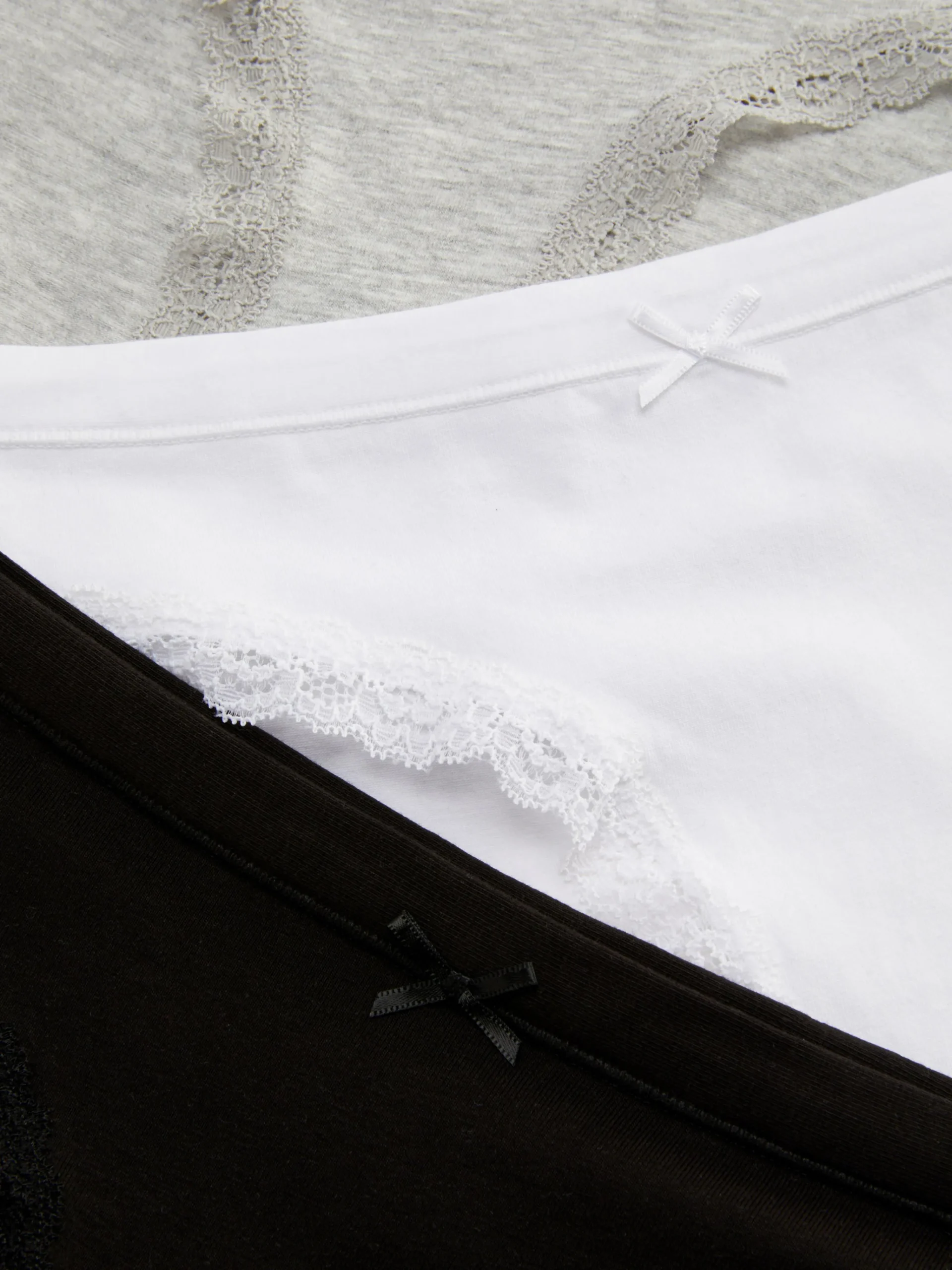 Discount Minislips Mit Spitzenbesatz, 3er-Pack Damen Slips