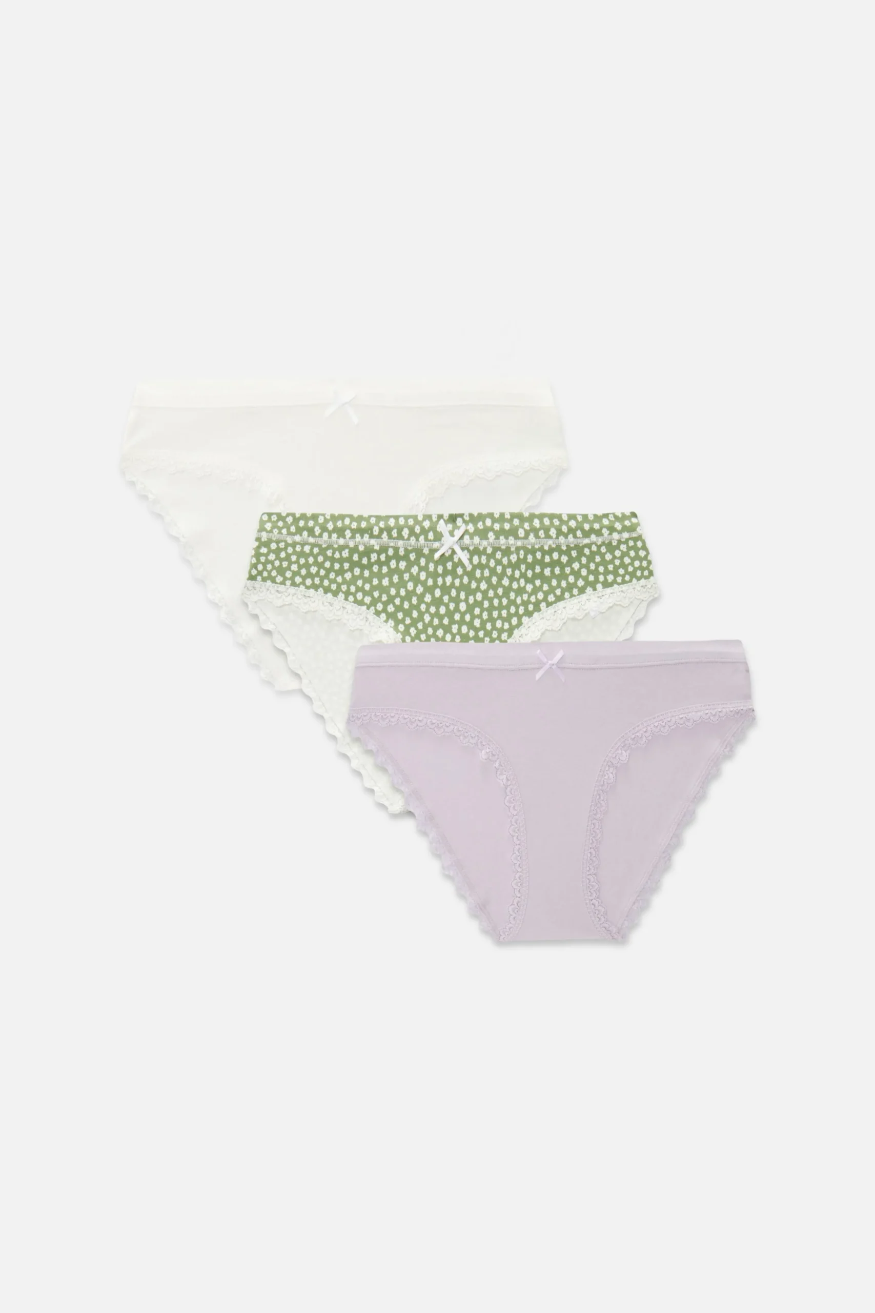 Hot Minislips Mit Spitzenbesatz, 3er-Pack Damen Slips