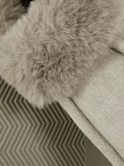 Sale Mokassin-Hausschuhe Mit Kunstpelzfutter Damen Hausschuhe