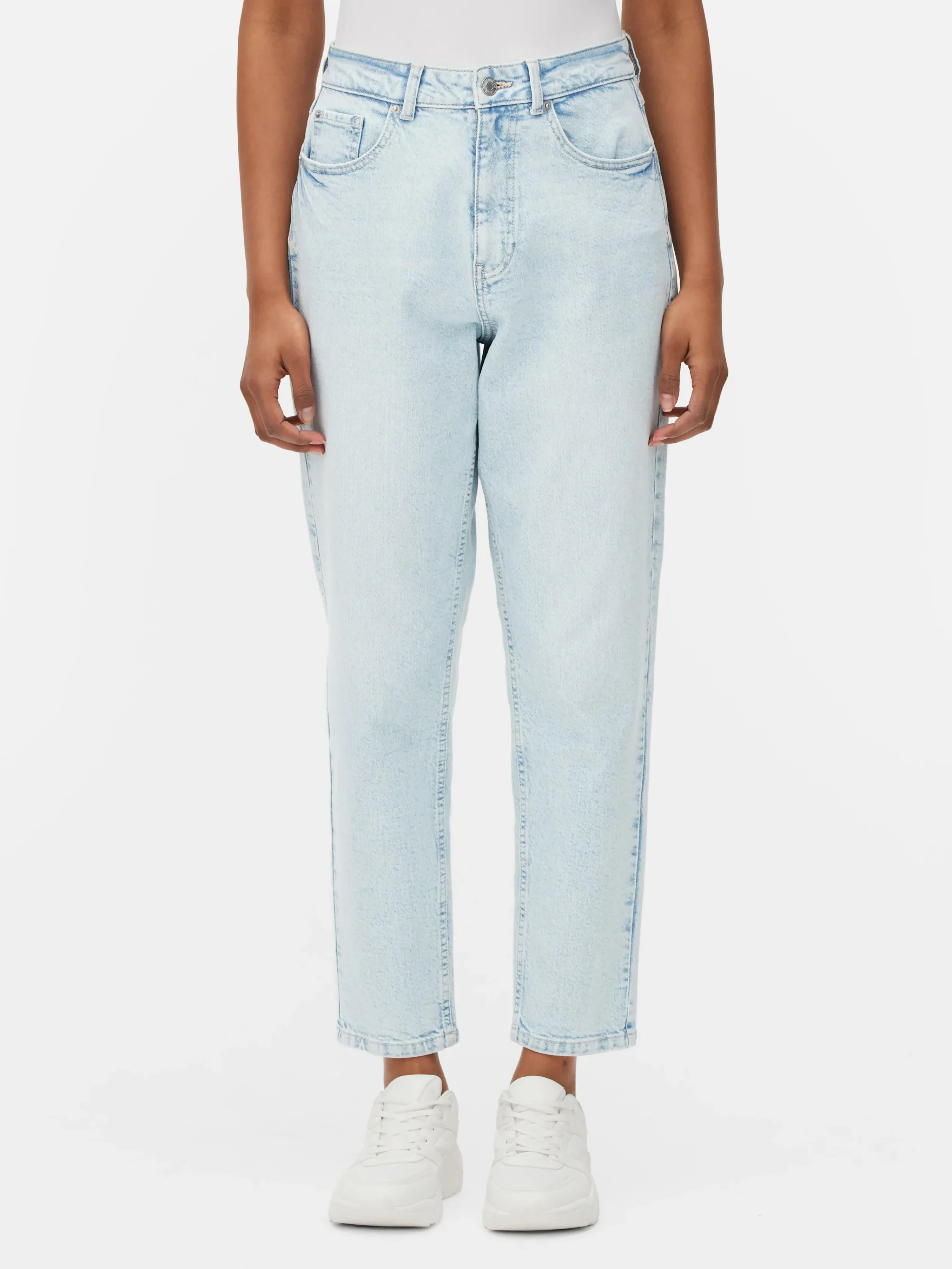 New Mom-Jeans Aus Denim Damen Denim|Jeans