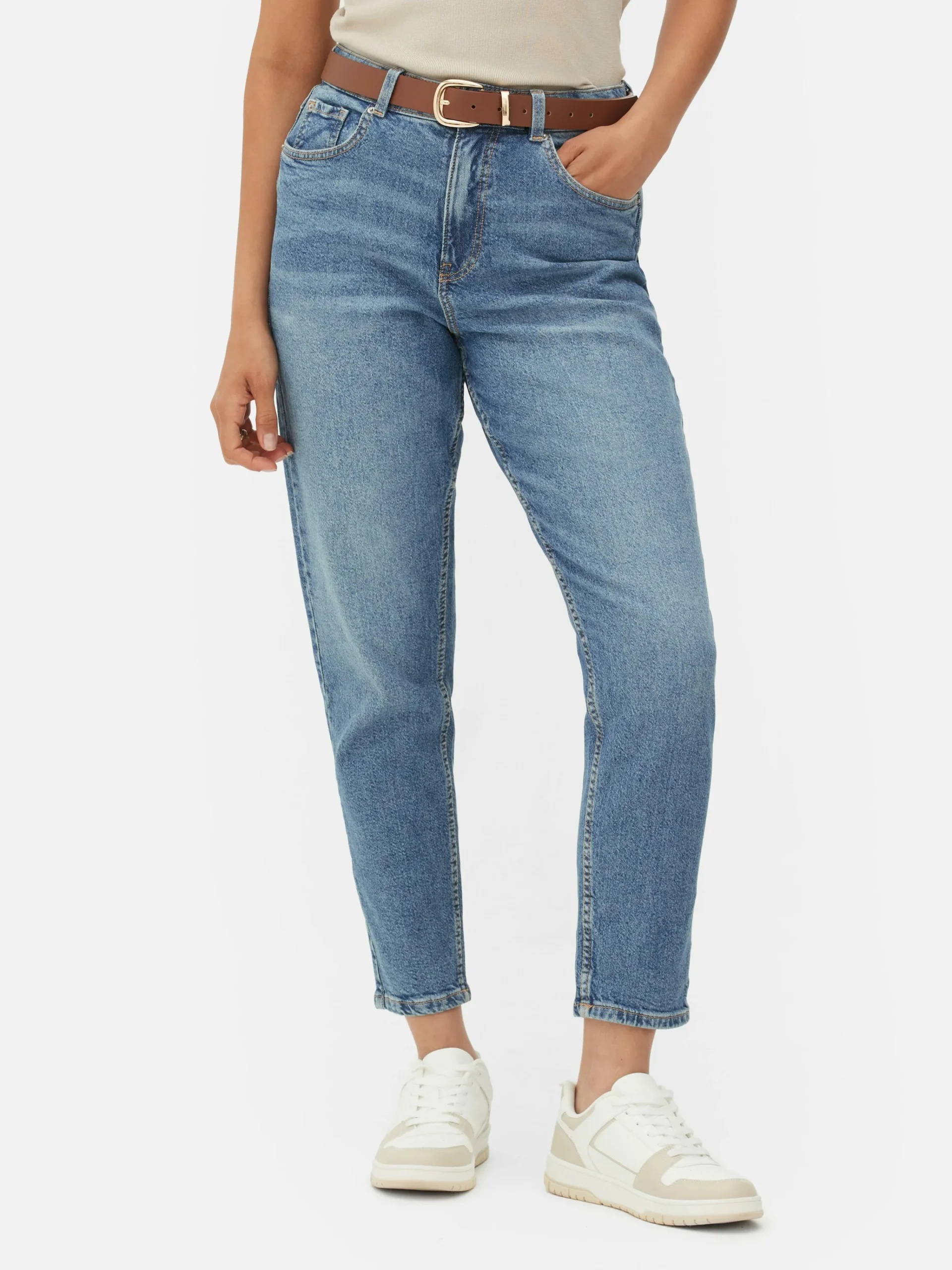 Clearance Mom-Jeans Aus Denim Damen Denim|Jeans