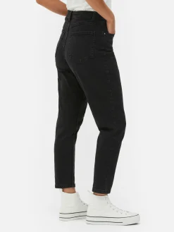 Mom-Jeans Aus Denim Damen Denim|Jeans