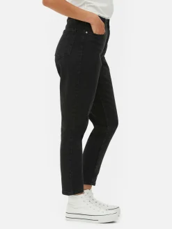 Mom-Jeans Aus Denim Damen Denim|Jeans