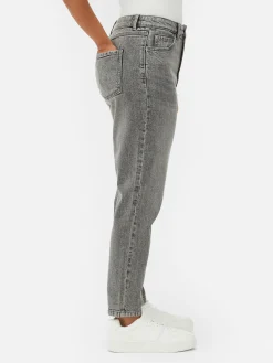 Outlet Mom-Jeans Aus Denim Damen Denim|Jeans