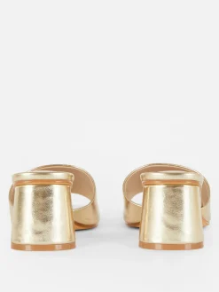 Outlet Mules Mit Blockabsatz Damen Heels