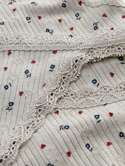 Hot Nahtlos Gemustertes Pointelle-Trägertop Und Tanga Im Set Damen Dessous-Sets