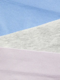 Outlet Nahtlose, Gerippte Tangas, 3er-Pack Damen Slips