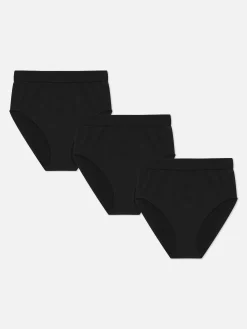 Outlet Nahtlose Slips Mit Hohem Bund, 3er-Pack Damen Slips