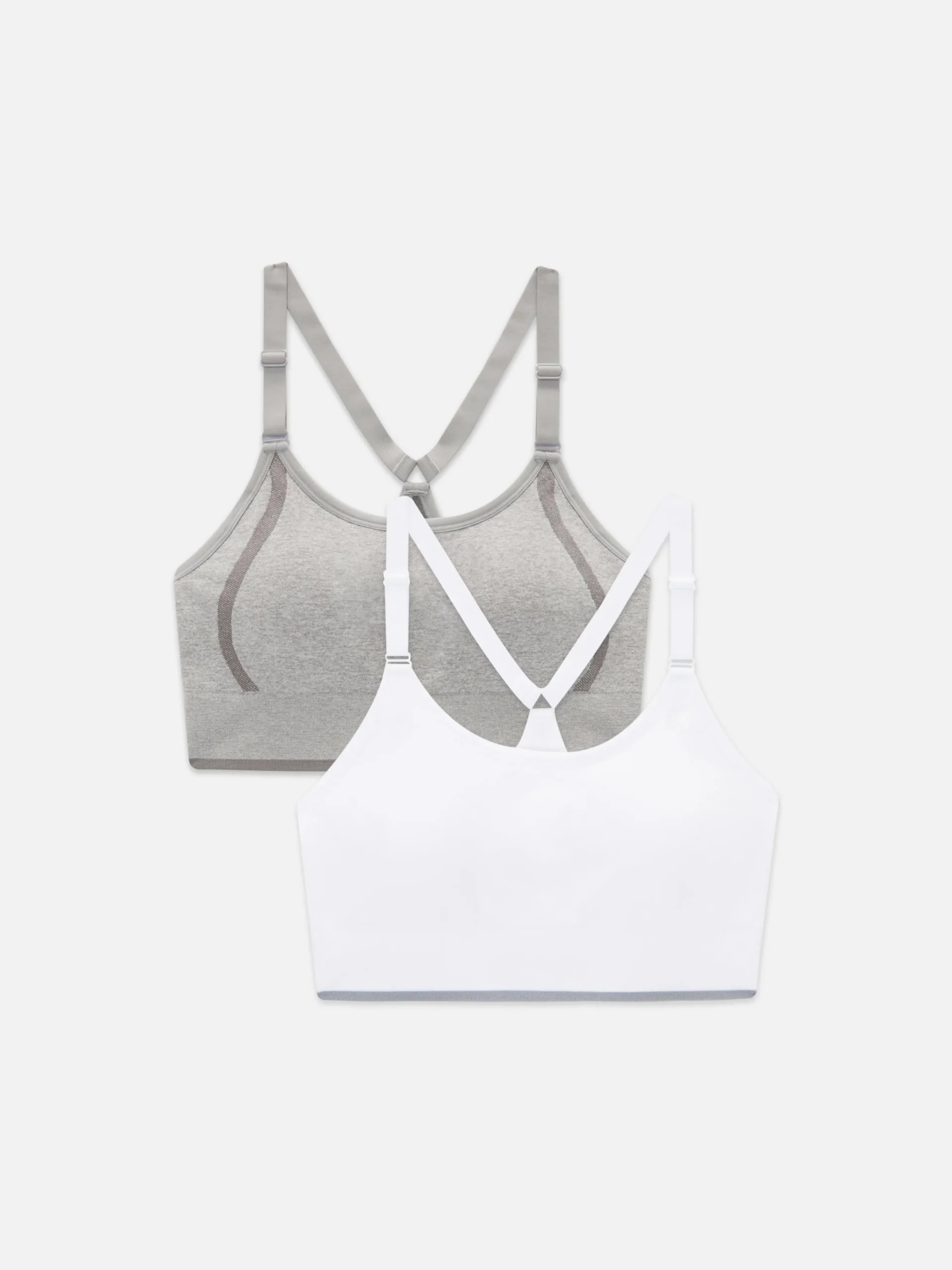 Sale Nahtlose Sport-BHs Mit Racerback, 2er-Pack Damen Bhs