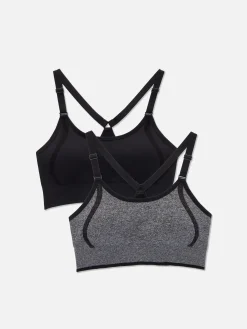 Best Nahtlose Sport-BHs Mit Racerback, 2er-Pack Damen Bhs