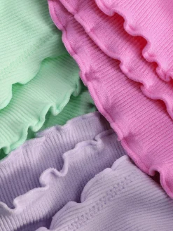 Outlet Nahtlose Tangas Mit Gekräuseltem Saum, 3er-Pack Damen Slips