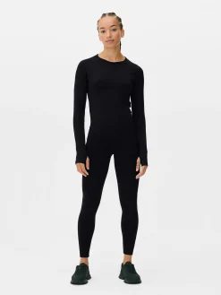 Sale Nahtloses Performance-Langarmshirt Damen Fitnesskleidung Und Activewear