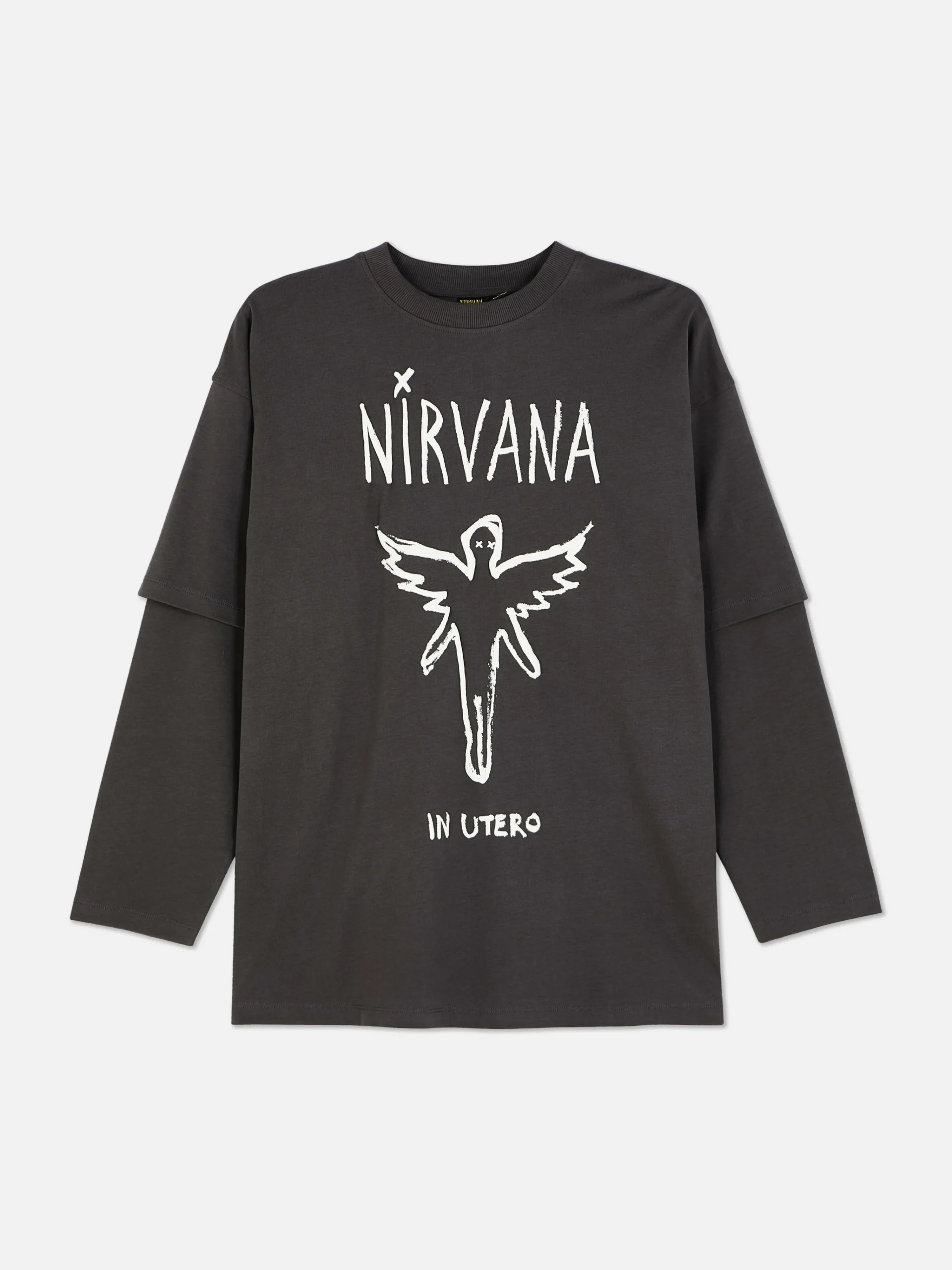 New „Nirvana“ Doppellagiges T-Shirt Damen Tops Und T-Shirts