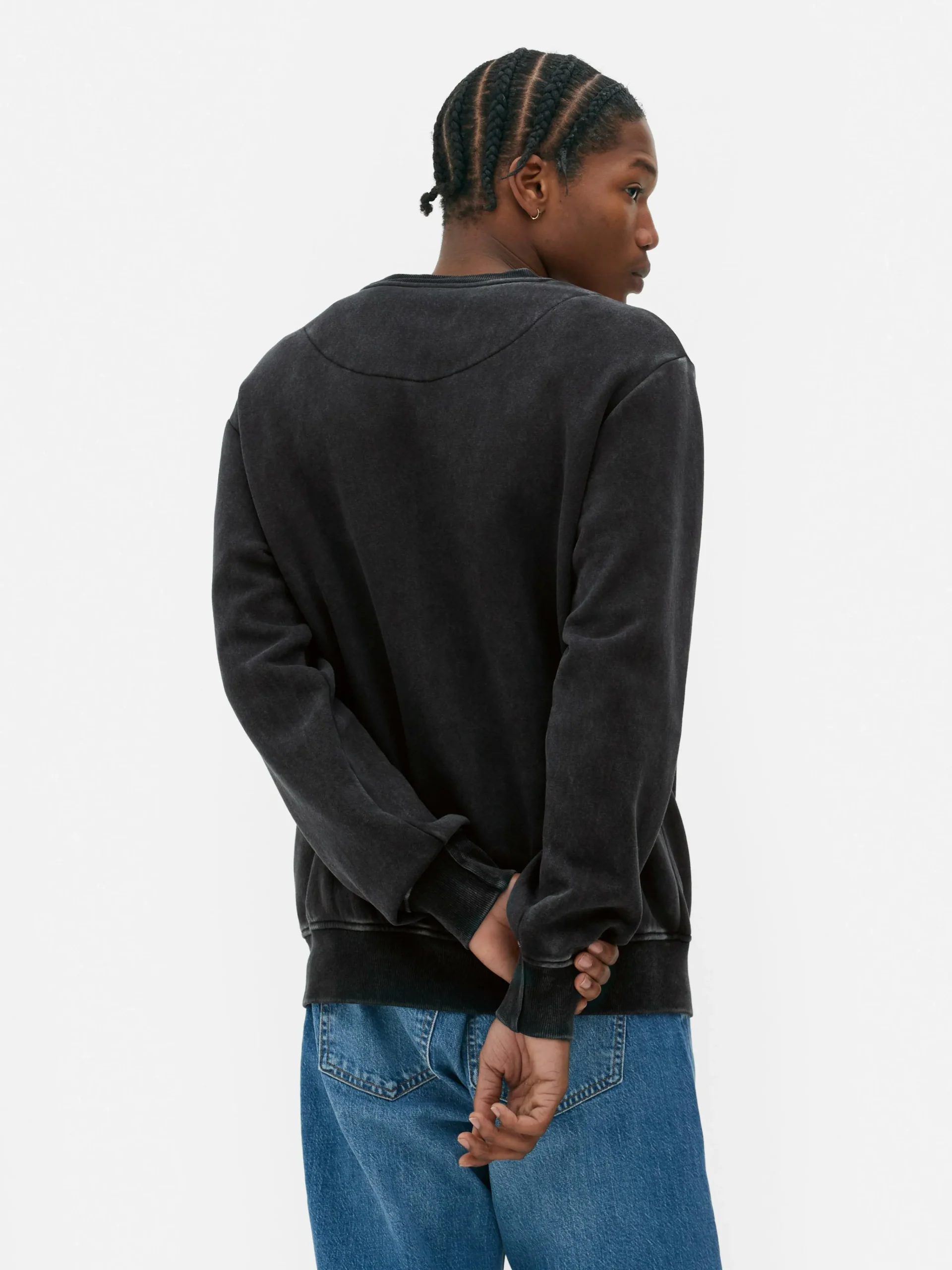 Sale „Nirvana“ Sweatshirt Im Washed-Look Herren Grafik-T-Shirts Und -Sweatshirts|Hoodies Und Sweatshirts