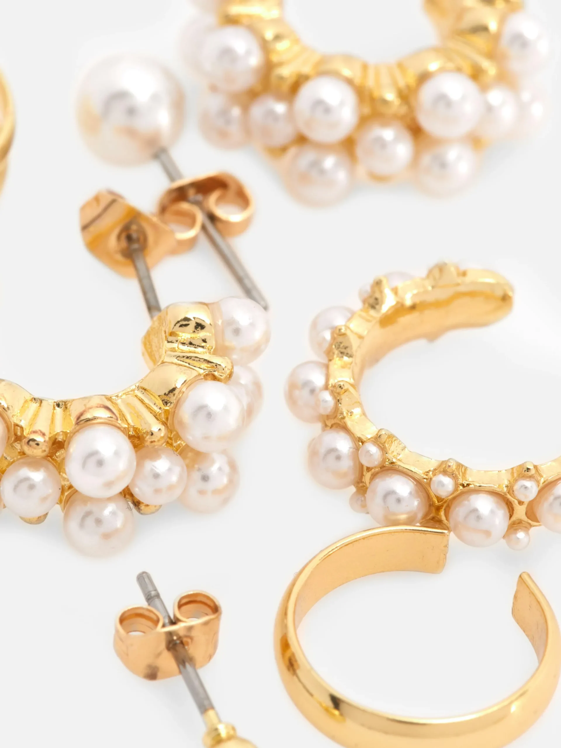 Clearance Ohrringe Mit Kunstperlen, 6er-Pack Damen Schmuck