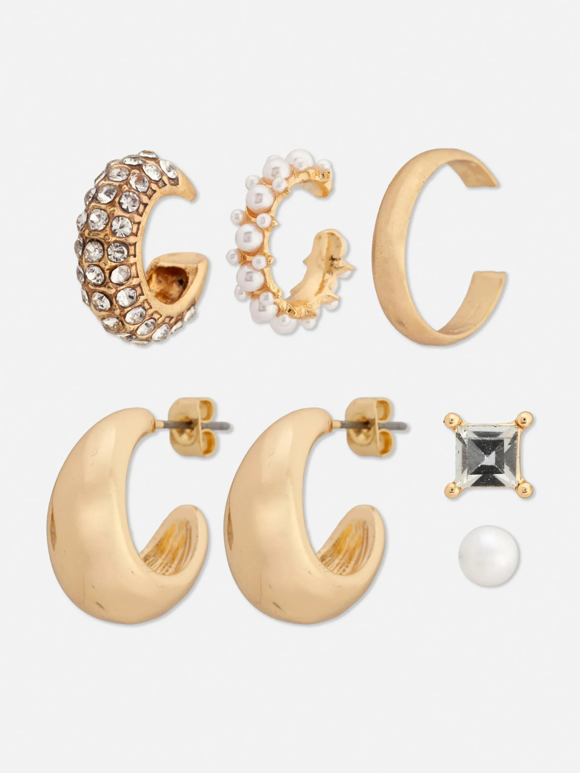 Discount Ohrstecker Mit Kunstperlen, 6er-Pack Damen Schmuck