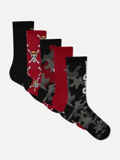 Hot „One Piece“ Söckchen, 5er-Pack Herren Socken