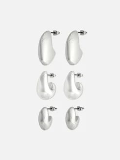 Outlet Opulente „The Edit“ Hängeohrringe, 3-er-Pack Damen Schmuck