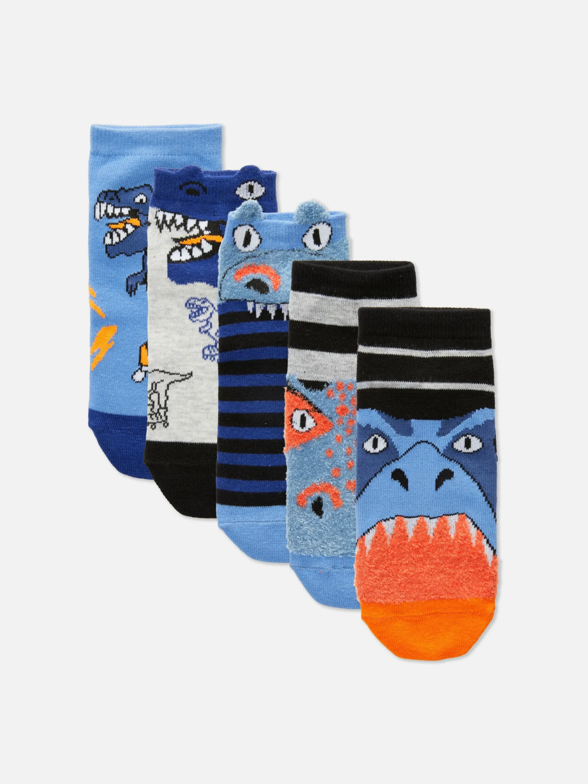 Originelle Dinosaurier-Söckchen, 5er-Pack Kinder Socken