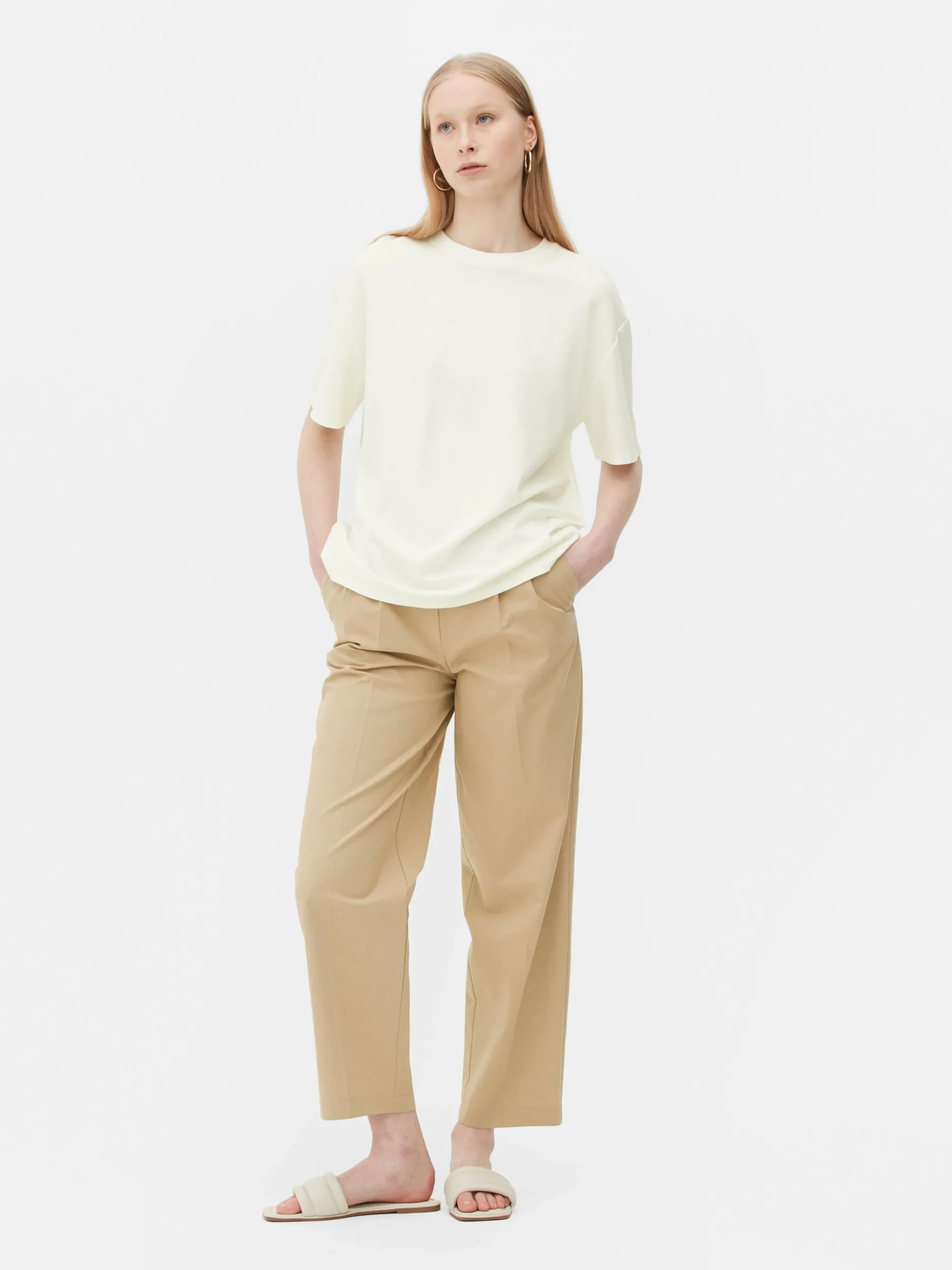 New Oversize Essential-T-Shirt Damen Tops Und T-Shirts