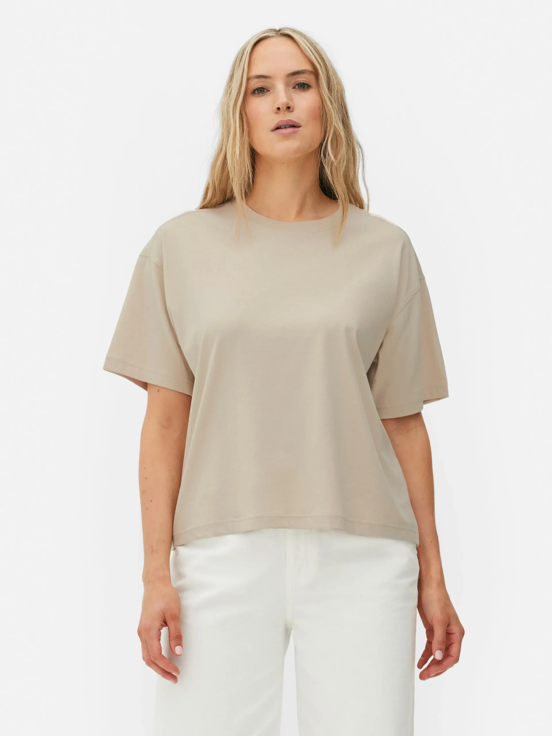 Sale Oversized-T-Shirt Mit Geradem Schnitt Damen Tops Und T-Shirts