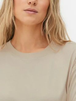 Sale Oversized-T-Shirt Mit Geradem Schnitt Damen Tops Und T-Shirts