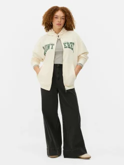 Oversize-Kapuzenpullover Mit Reißverschluss Damen Hoodies Und Sweatshirts