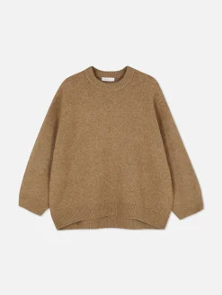 Sale Oversize-Pullover Mit Rundhalsausschnitt Damen Pullover Und Cardigans