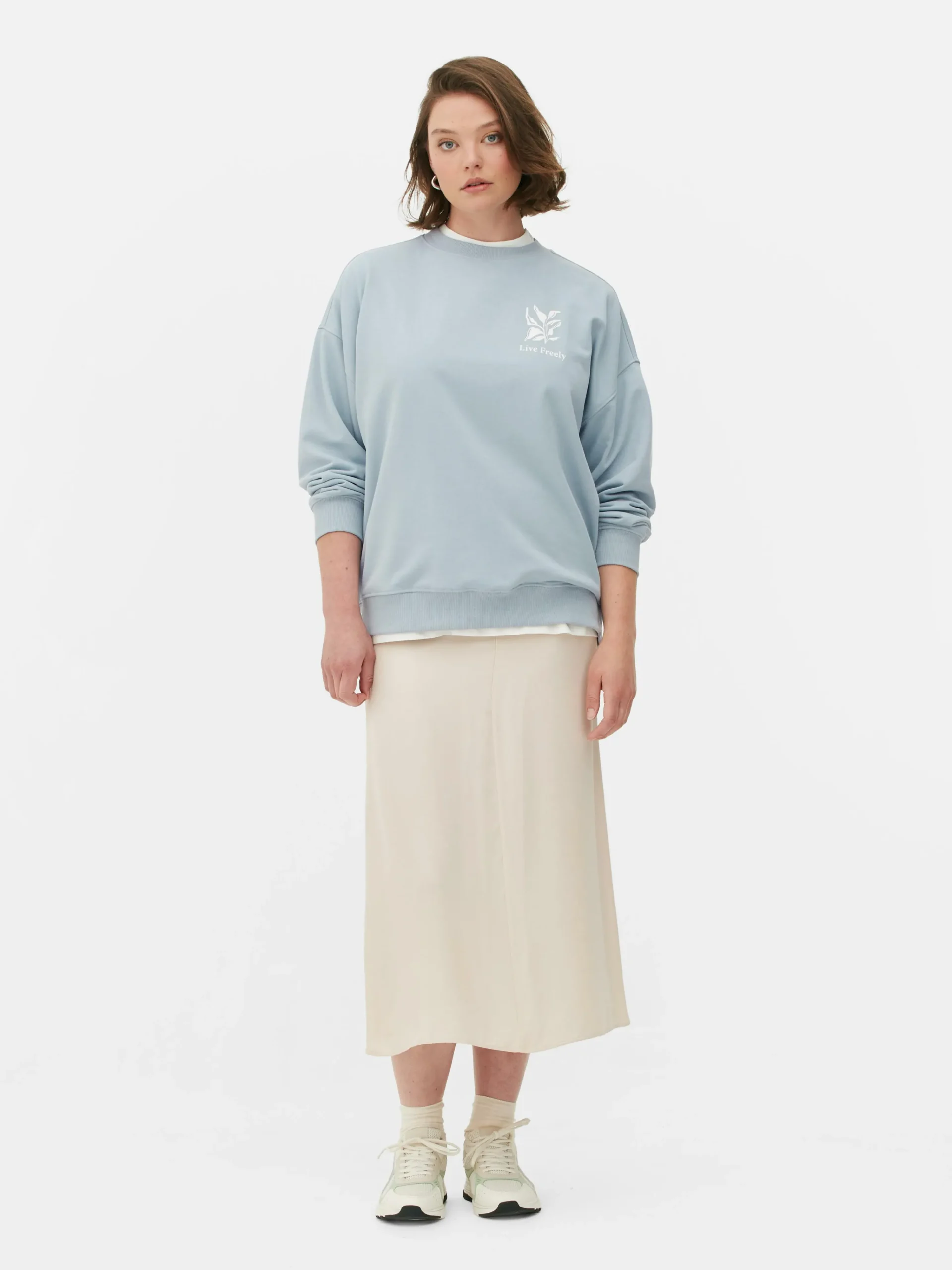 Sale Oversize-Sweatshirt Mit Grafik Damen Hoodies Und Sweatshirts