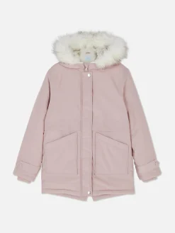 Outlet Parka Mit Kapuze Aus Kunstfell Kinder Jacken Und Mäntel